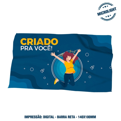 Canga. Tecido Microlight Impressão Digital. Acabamento: Barra Reta. Medida: 1,4 x 1m.-84231