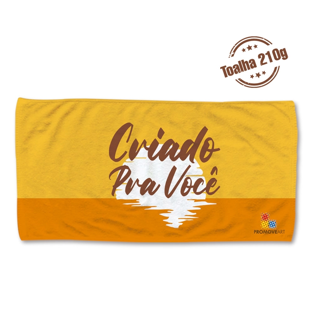 Toalha 200gr. 50% algodão e 50% poliester. Medidas: 1,4 x 0,7m. Personalização Digital Total-84226